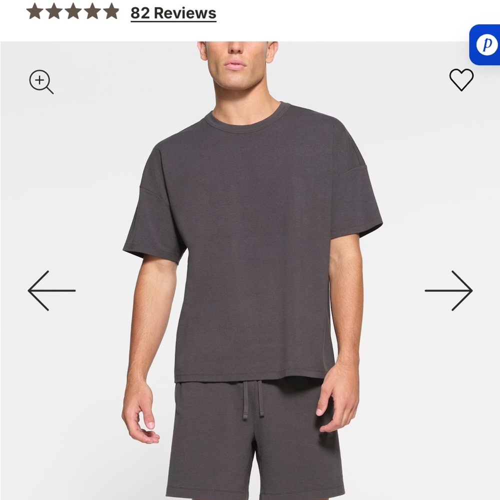 Men's Oversized Skins T-Shirt in color "Ash"